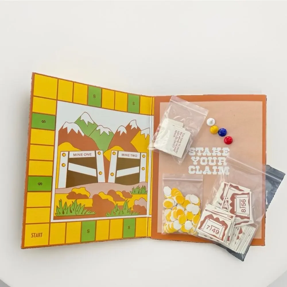 Vintage CTP Stake Your Claim Win With Math Division Game Complete Laminated